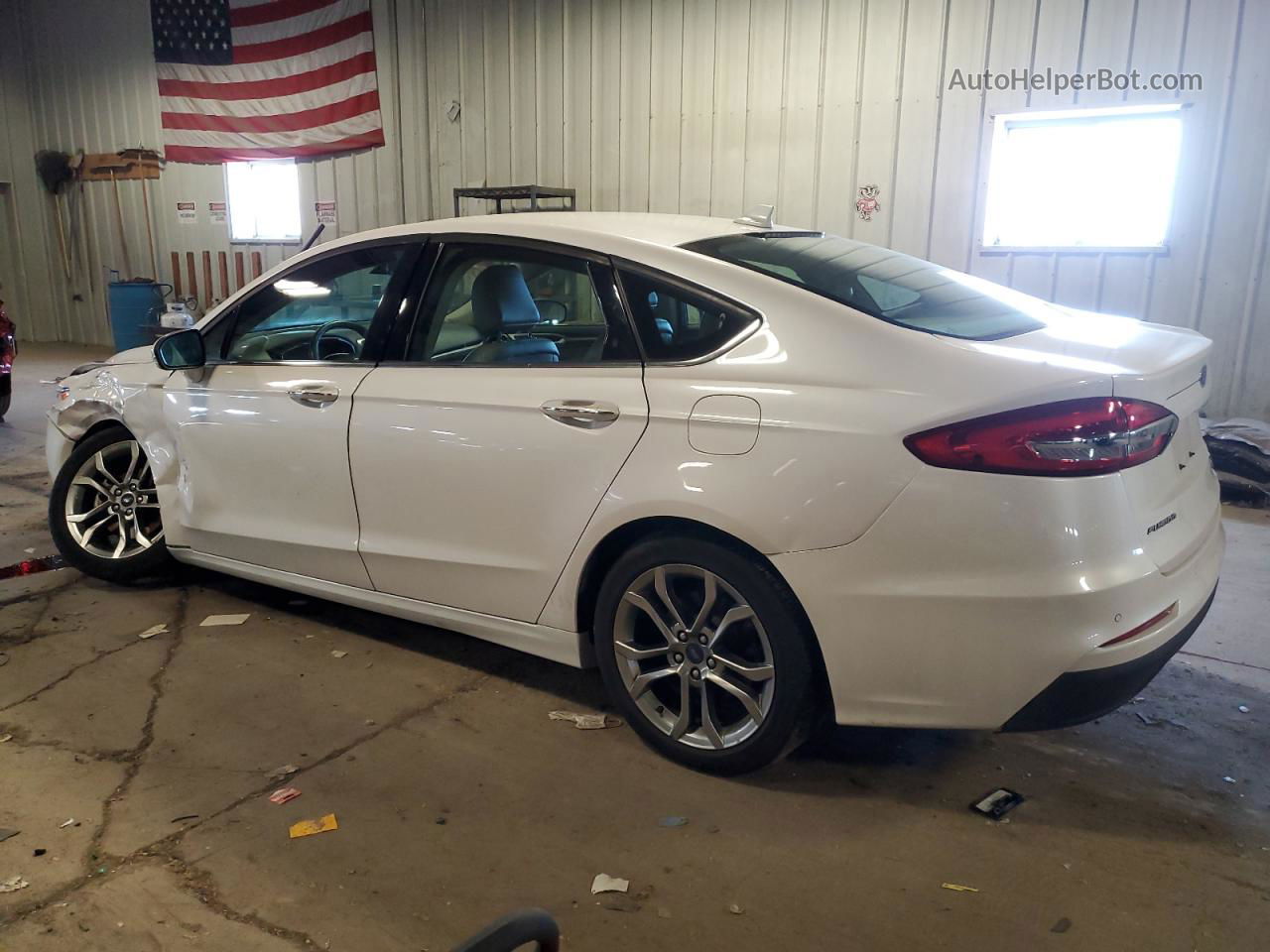 2020 Ford Fusion Sel White vin: 3FA6P0CD6LR162729