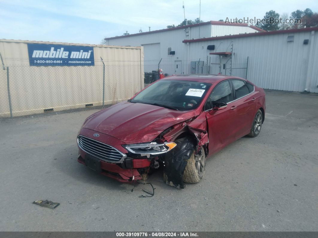 2020 Ford Fusion Sel Красный vin: 3FA6P0CD6LR222959