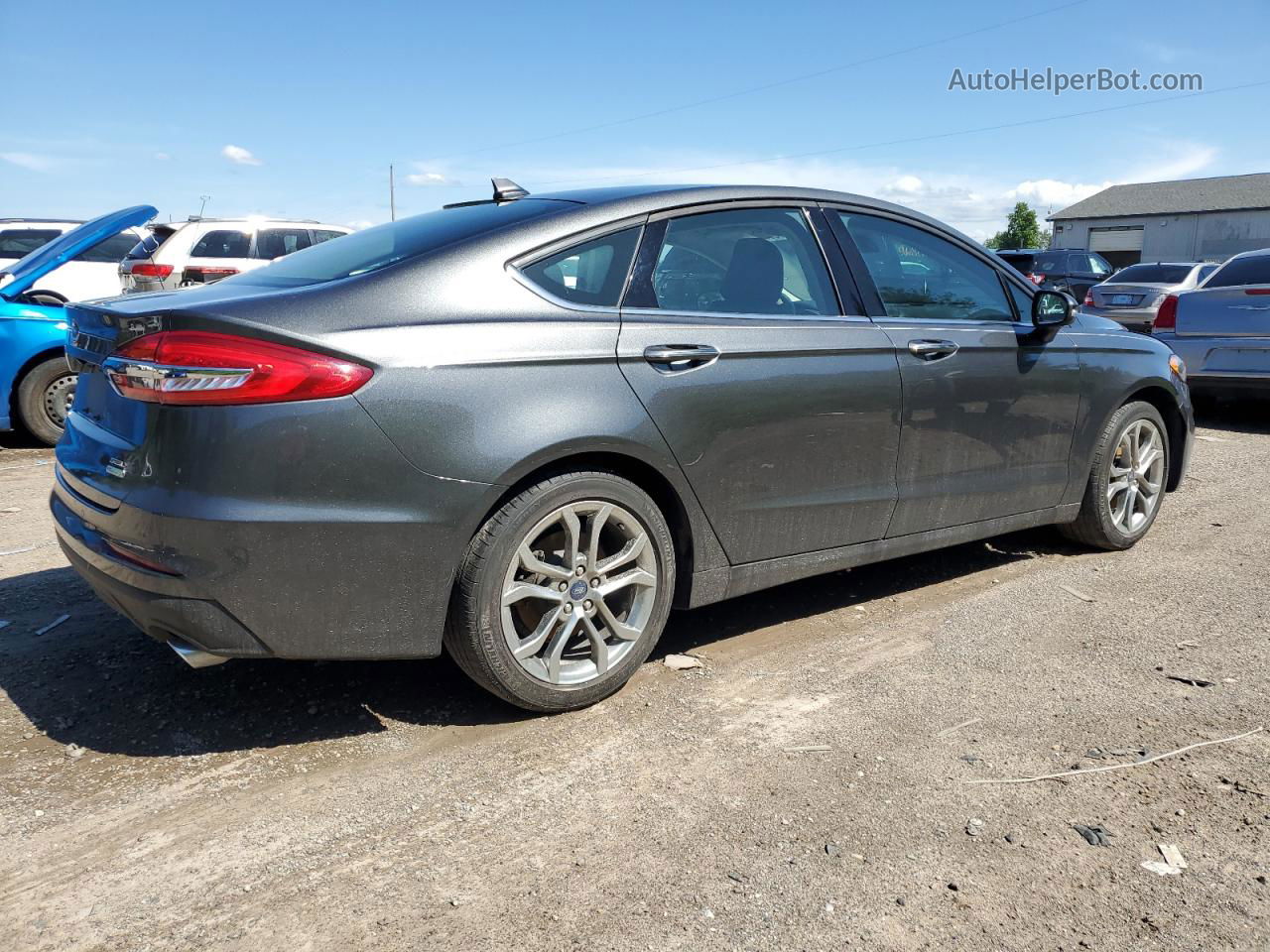 2020 Ford Fusion Sel Gray vin: 3FA6P0CD6LR248462