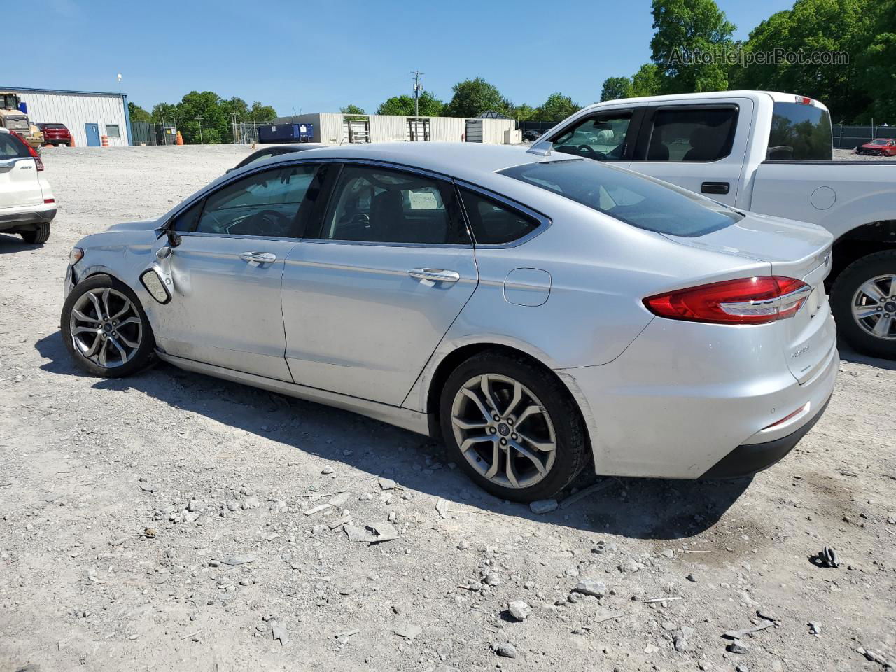 2019 Ford Fusion Sel Серебряный vin: 3FA6P0CD7KR182373