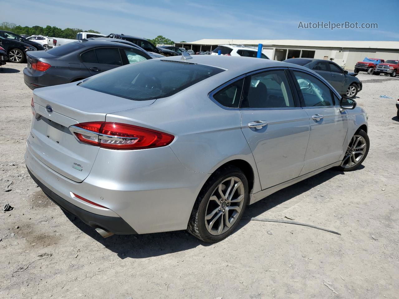 2019 Ford Fusion Sel Серебряный vin: 3FA6P0CD7KR182373