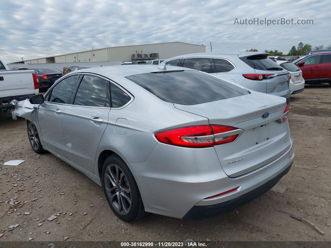 2019 Ford Fusion Sel Silver vin: 3FA6P0CD7KR234102