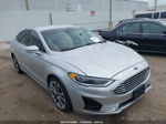 2019 Ford Fusion Sel Silver vin: 3FA6P0CD7KR234102