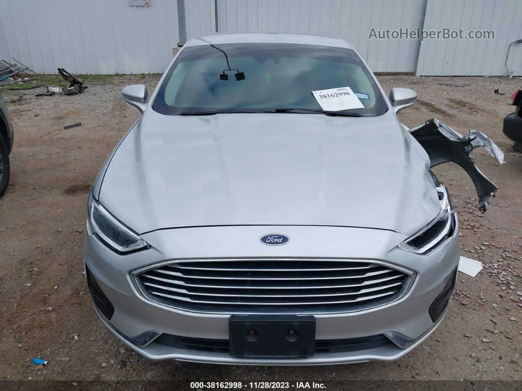 2019 Ford Fusion Sel Silver vin: 3FA6P0CD7KR234102