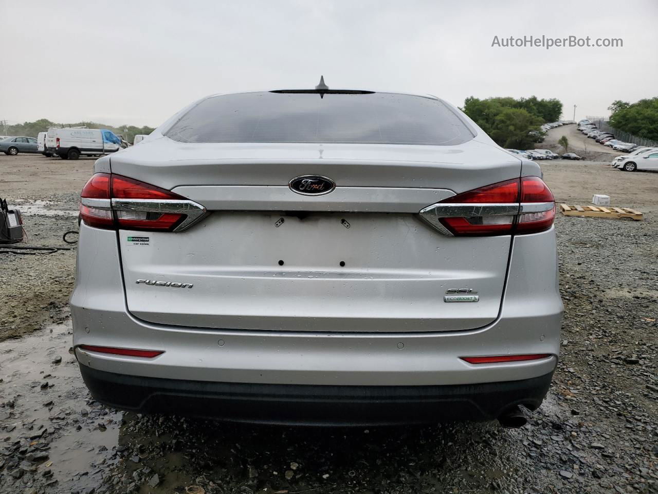 2019 Ford Fusion Sel Серебряный vin: 3FA6P0CD7KR260568