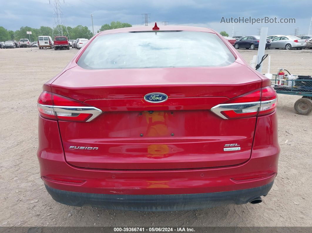 2020 Ford Fusion Sel Red vin: 3FA6P0CD7LR135197