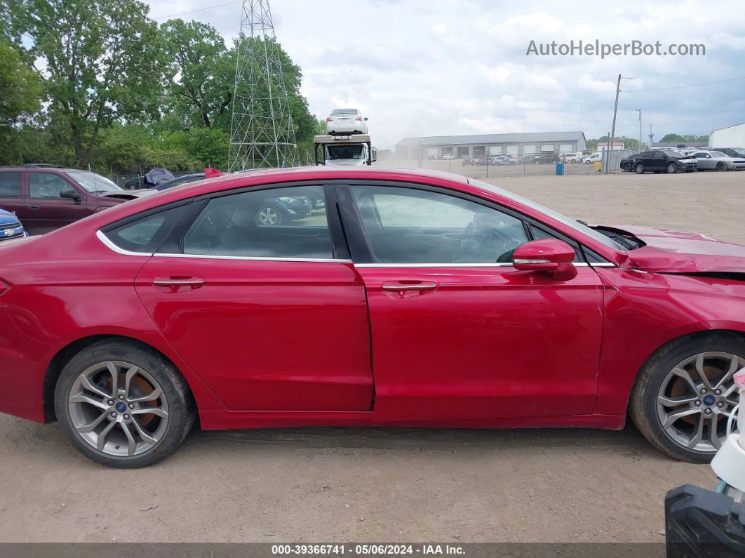 2020 Ford Fusion Sel Red vin: 3FA6P0CD7LR135197