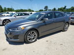 2019 Ford Fusion Sel Gray vin: 3FA6P0CD8KR118942