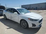 2019 Ford Fusion Sel White vin: 3FA6P0CD8KR182351