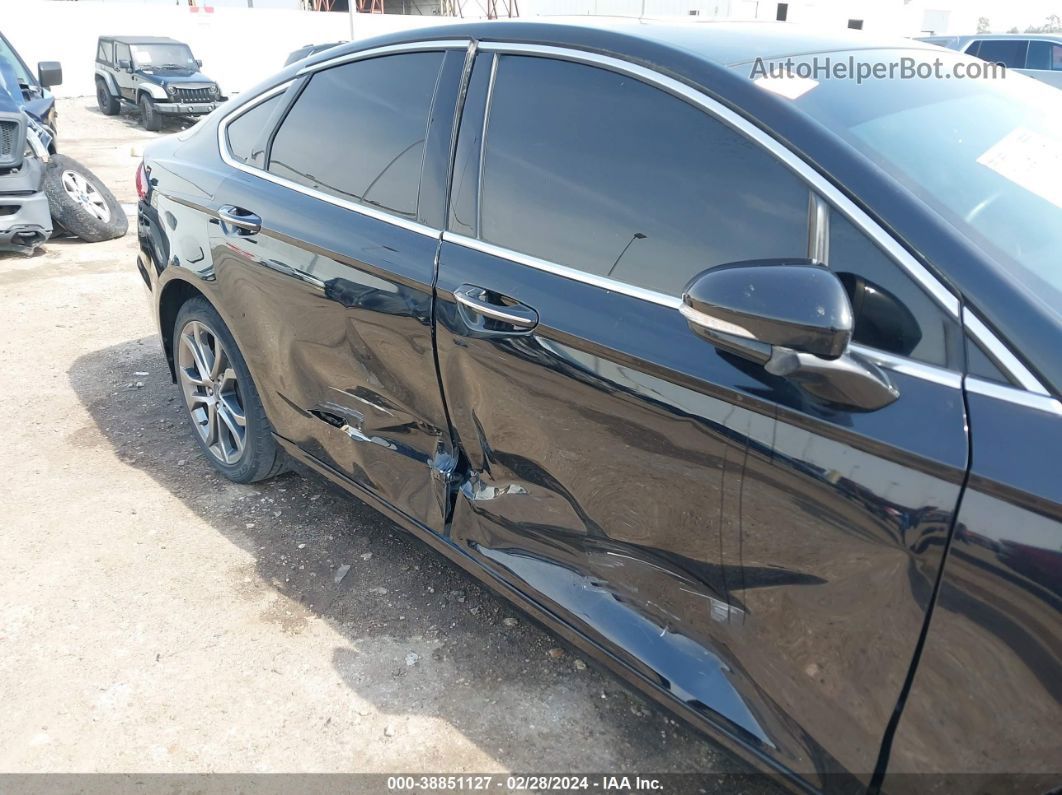 2019 Ford Fusion Sel Черный vin: 3FA6P0CD8KR219544