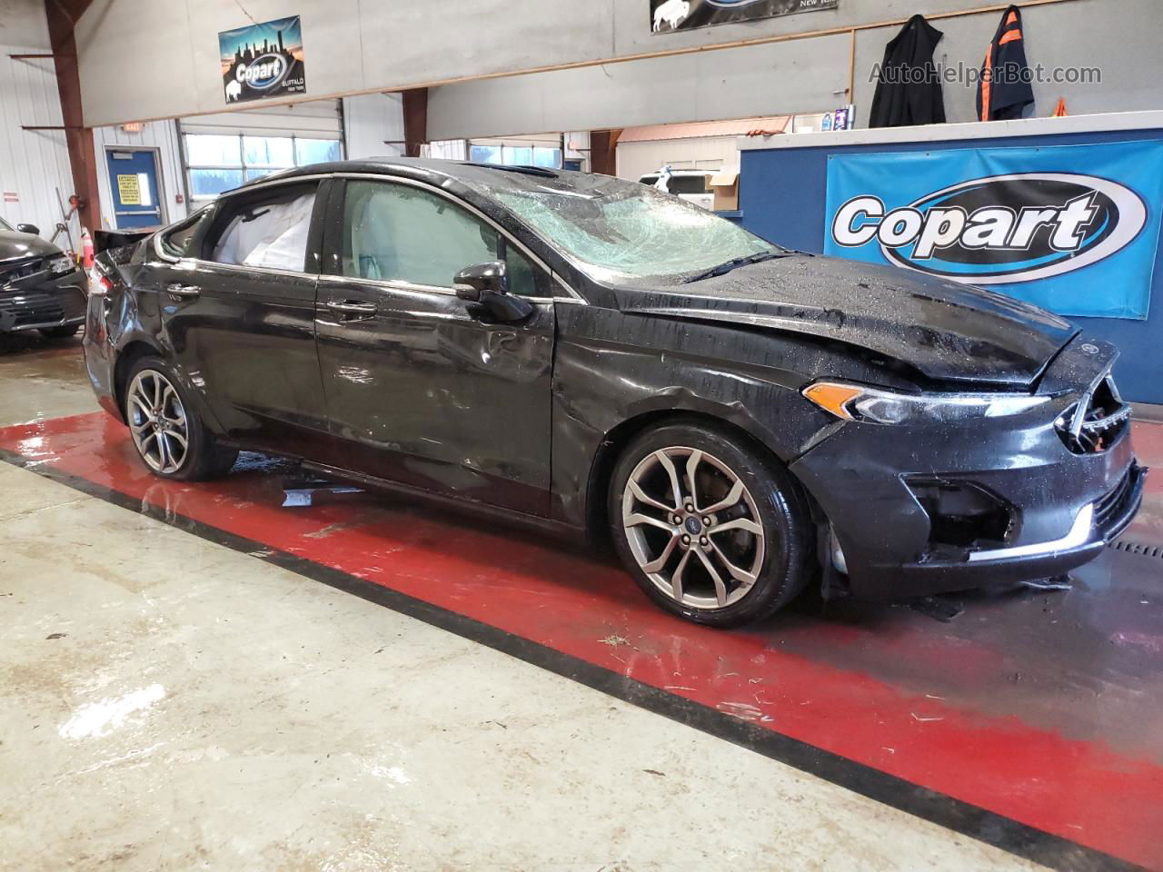 2019 Ford Fusion Sel Black vin: 3FA6P0CD8KR221293