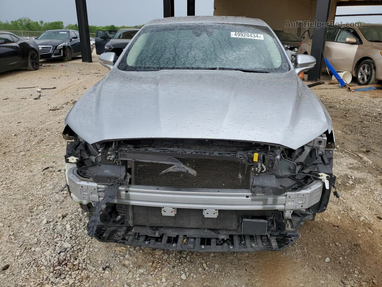 2020 Ford Fusion Sel Silver vin: 3FA6P0CD8LR154342