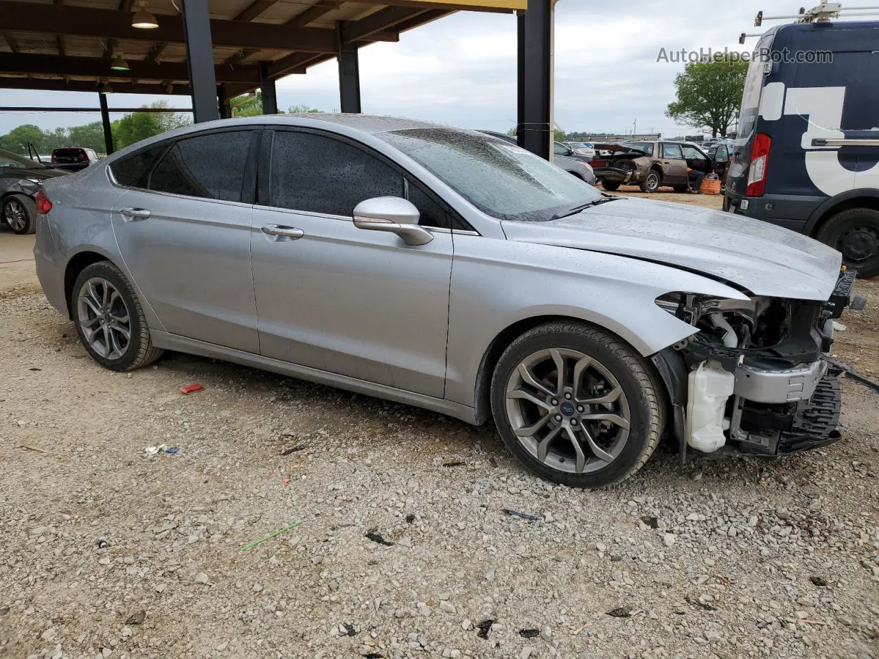 2020 Ford Fusion Sel Silver vin: 3FA6P0CD8LR154342