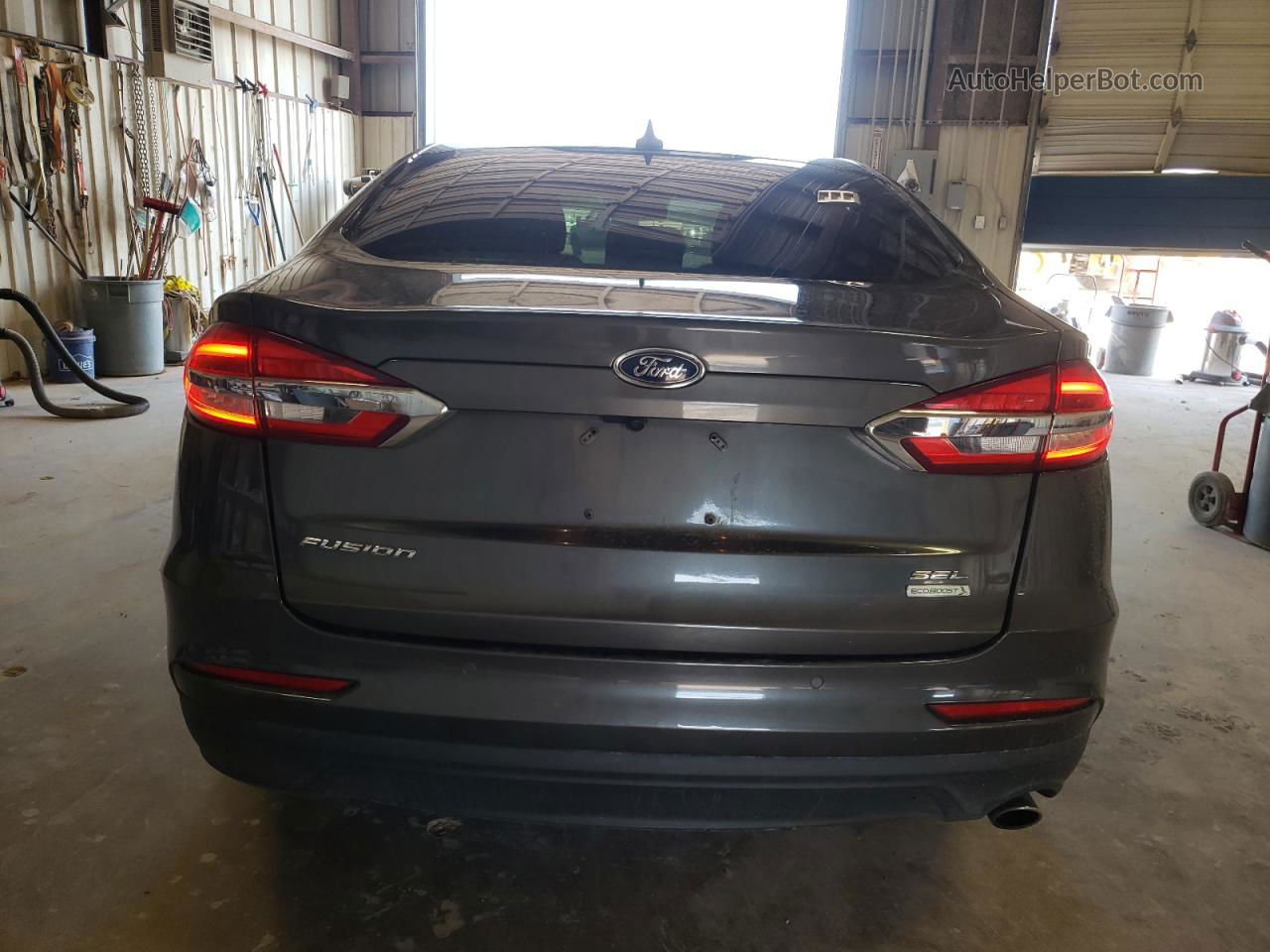 2019 Ford Fusion Sel Gray vin: 3FA6P0CD9KR142022