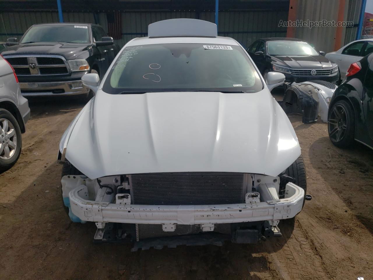 2019 Ford Fusion Sel White vin: 3FA6P0CD9KR149908