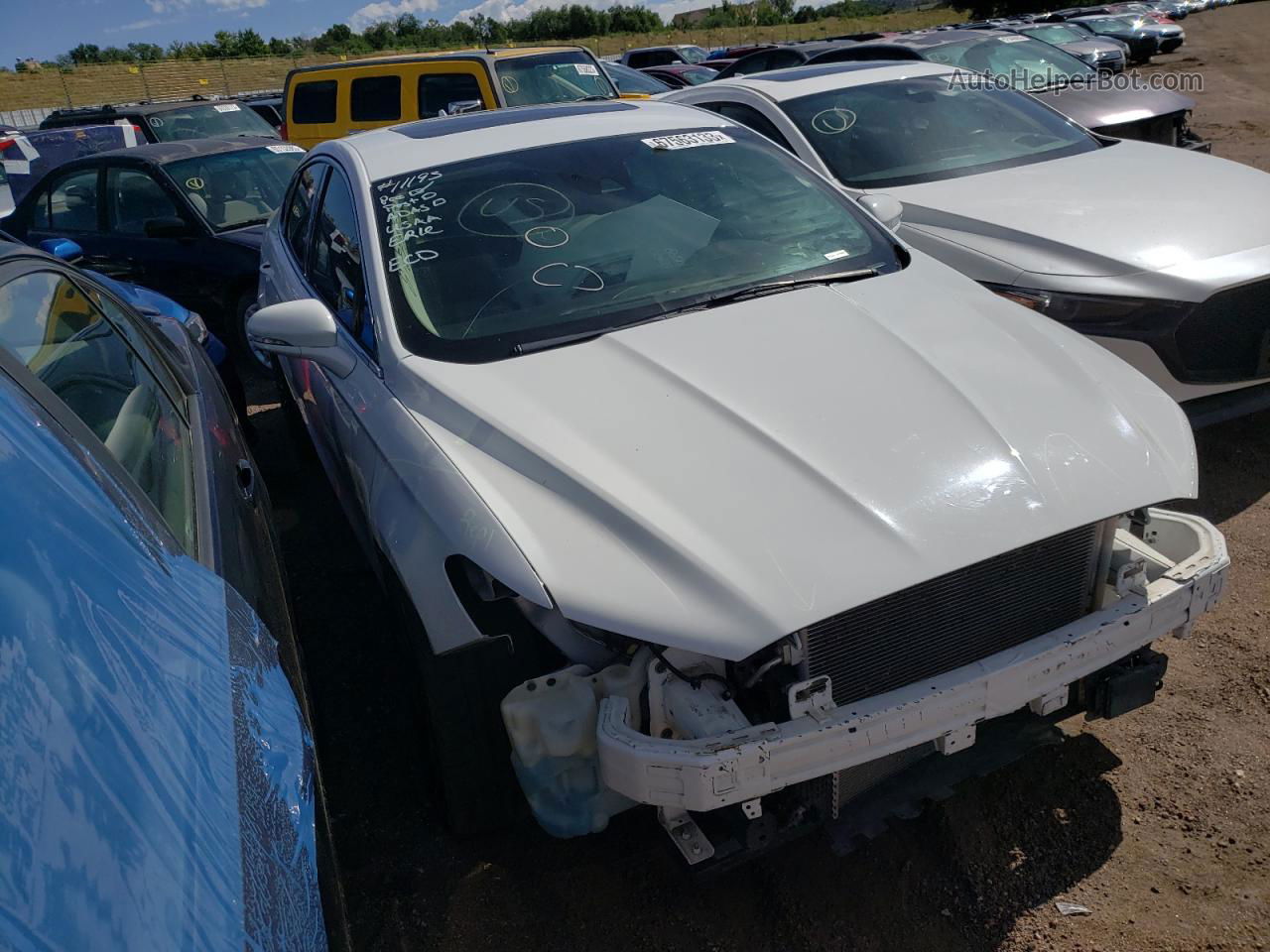 2019 Ford Fusion Sel White vin: 3FA6P0CD9KR149908