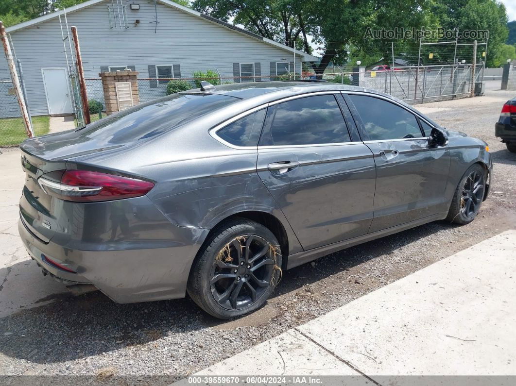 2019 Ford Fusion Sel Gray vin: 3FA6P0CD9KR222310