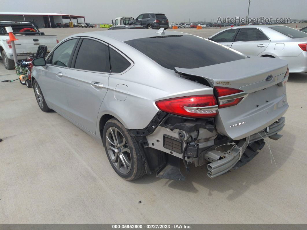 2019 Ford Fusion Sel Silver vin: 3FA6P0CD9KR270681