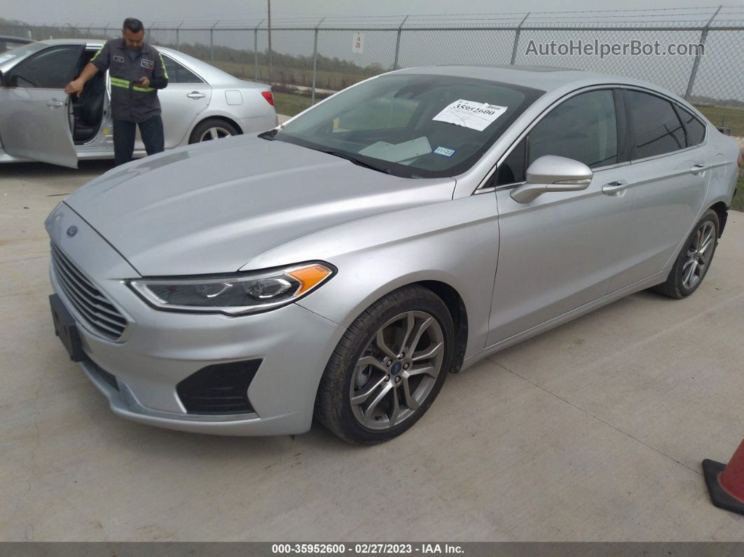 2019 Ford Fusion Sel Silver vin: 3FA6P0CD9KR270681