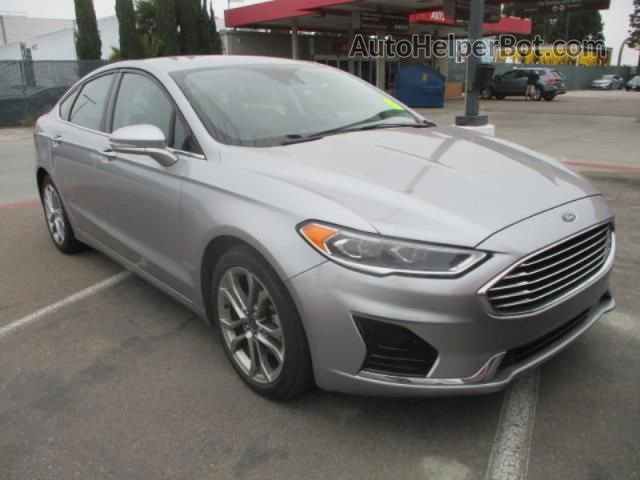 2020 Ford Fusion Sel Silver vin: 3FA6P0CD9LR205234