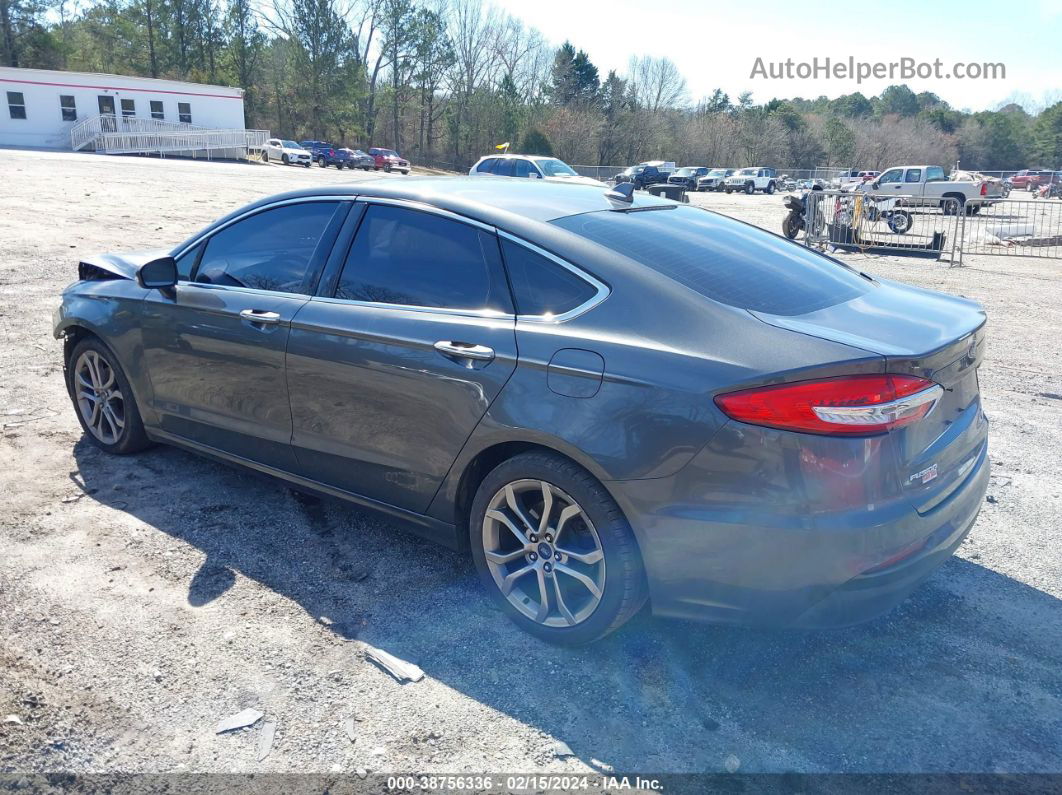 2019 Ford Fusion Sel Gray vin: 3FA6P0CDXKR144622