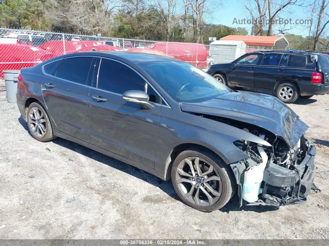 2019 Ford Fusion Sel Серый vin: 3FA6P0CDXKR144622