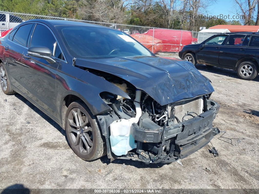 2019 Ford Fusion Sel Gray vin: 3FA6P0CDXKR144622