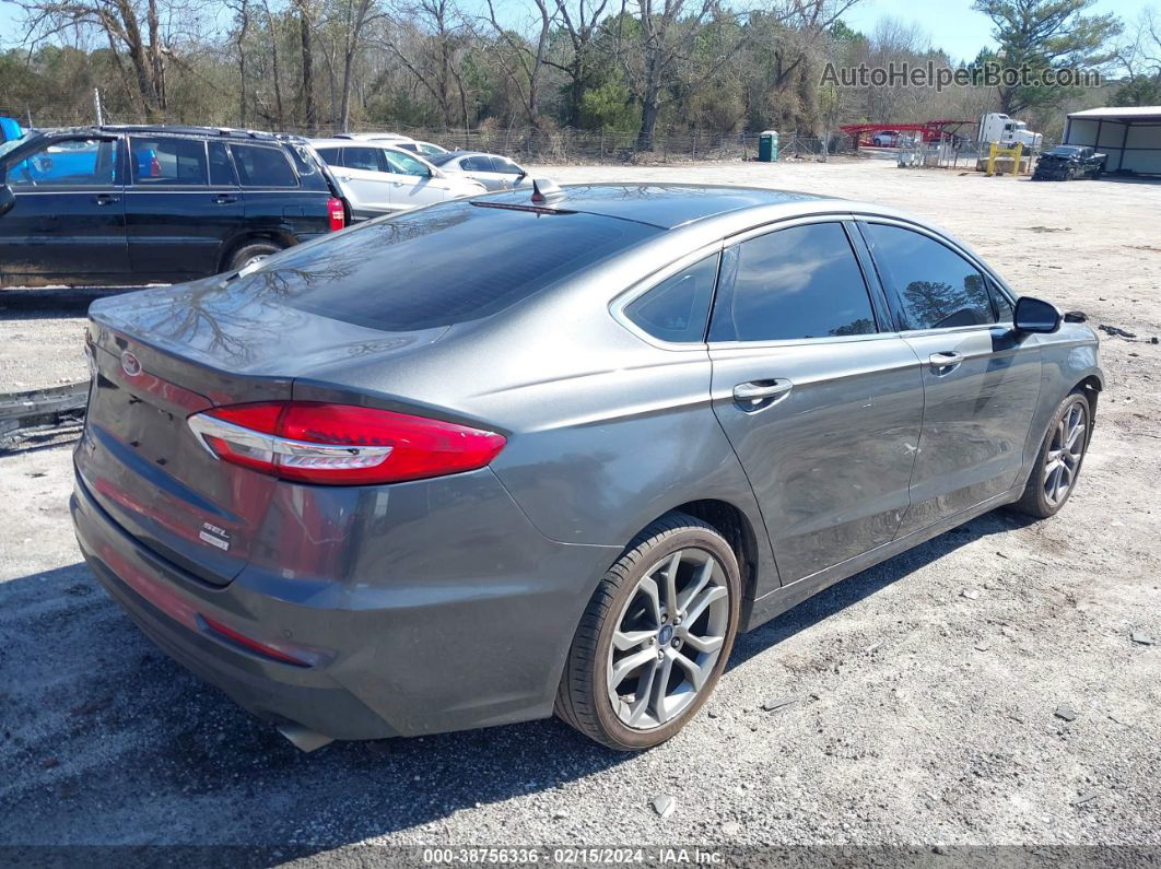 2019 Ford Fusion Sel Серый vin: 3FA6P0CDXKR144622