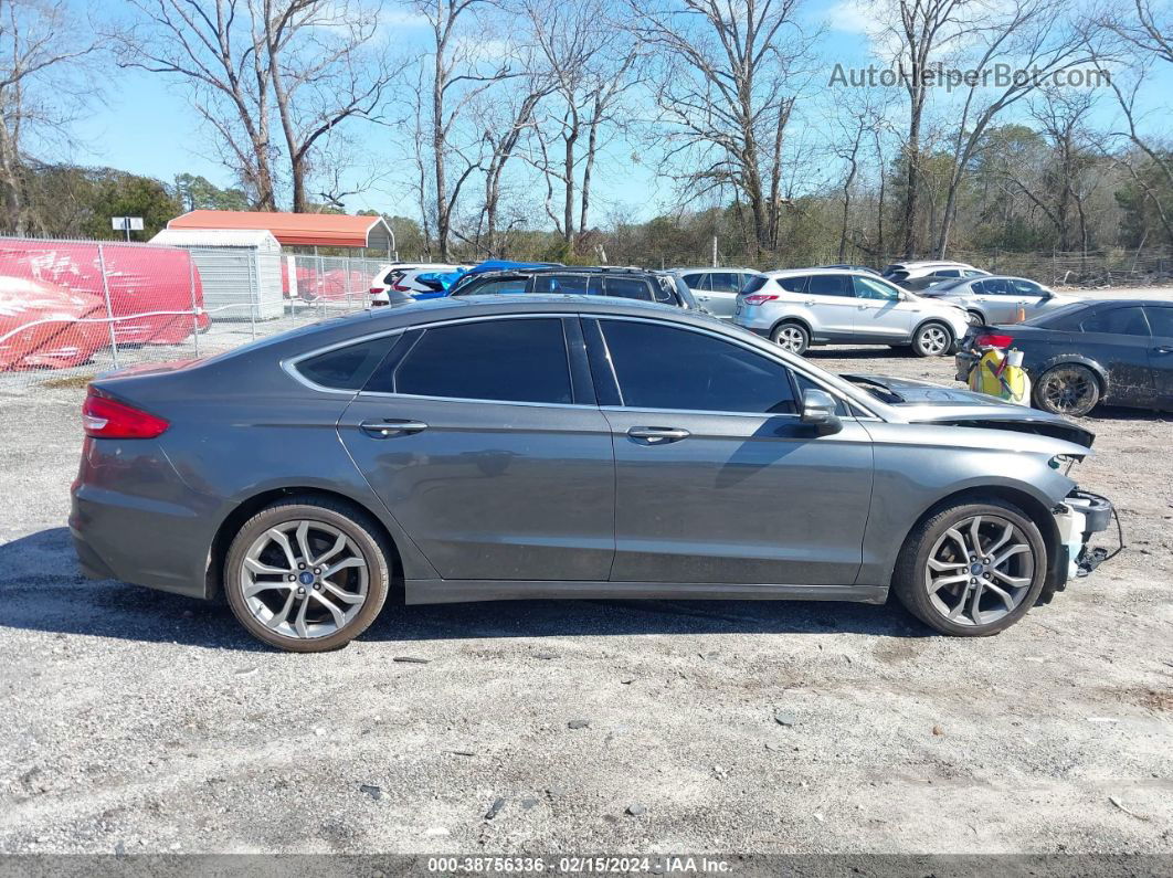 2019 Ford Fusion Sel Серый vin: 3FA6P0CDXKR144622