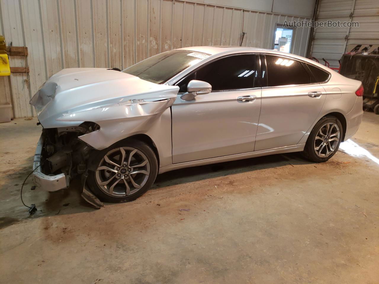 2019 Ford Fusion Sel Silver vin: 3FA6P0CDXKR253839