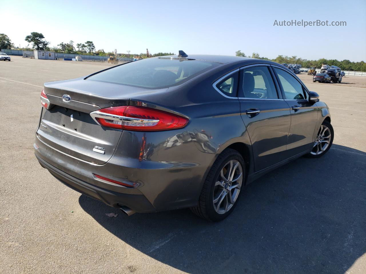 2019 Ford Fusion Sel Brown vin: 3FA6P0CDXKR260189