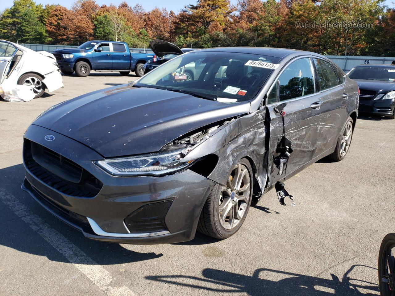 2019 Ford Fusion Sel Коричневый vin: 3FA6P0CDXKR260189