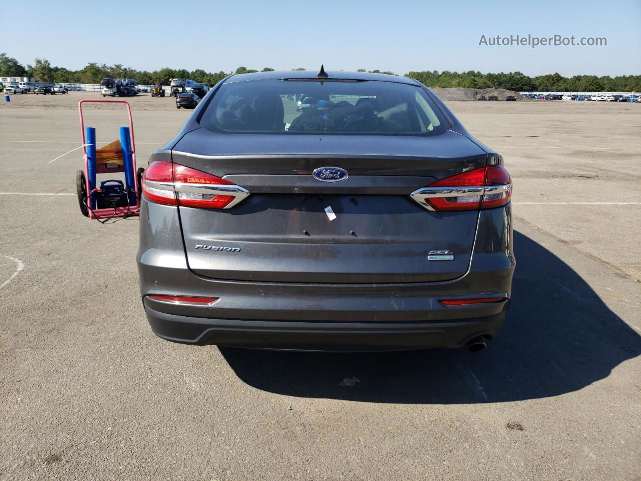 2019 Ford Fusion Sel Brown vin: 3FA6P0CDXKR260189