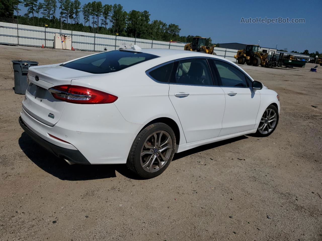 2019 Ford Fusion Sel White vin: 3FA6P0CDXKR260211