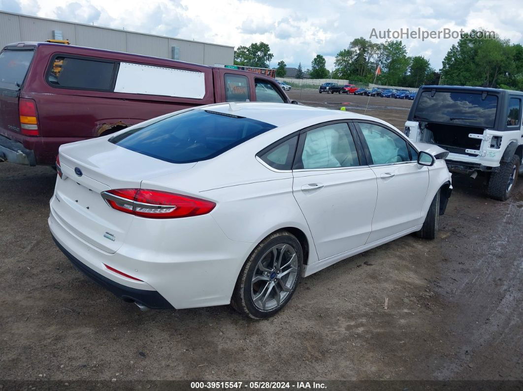 2020 Ford Fusion Sel White vin: 3FA6P0CDXLR125232