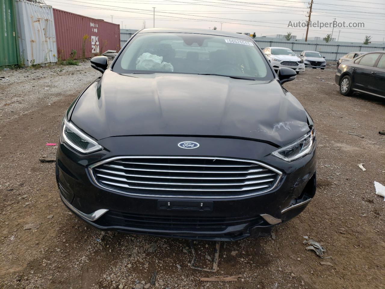 2020 Ford Fusion Sel Black vin: 3FA6P0CDXLR179629