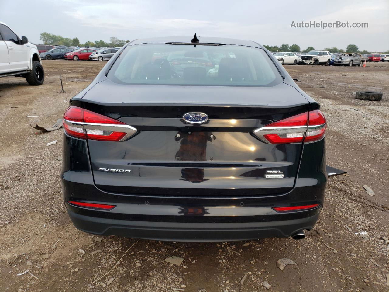 2020 Ford Fusion Sel Black vin: 3FA6P0CDXLR179629