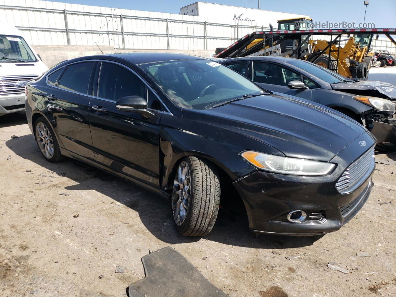 2014 Ford Fusion Titanium Black vin: 3FA6P0D90ER379495