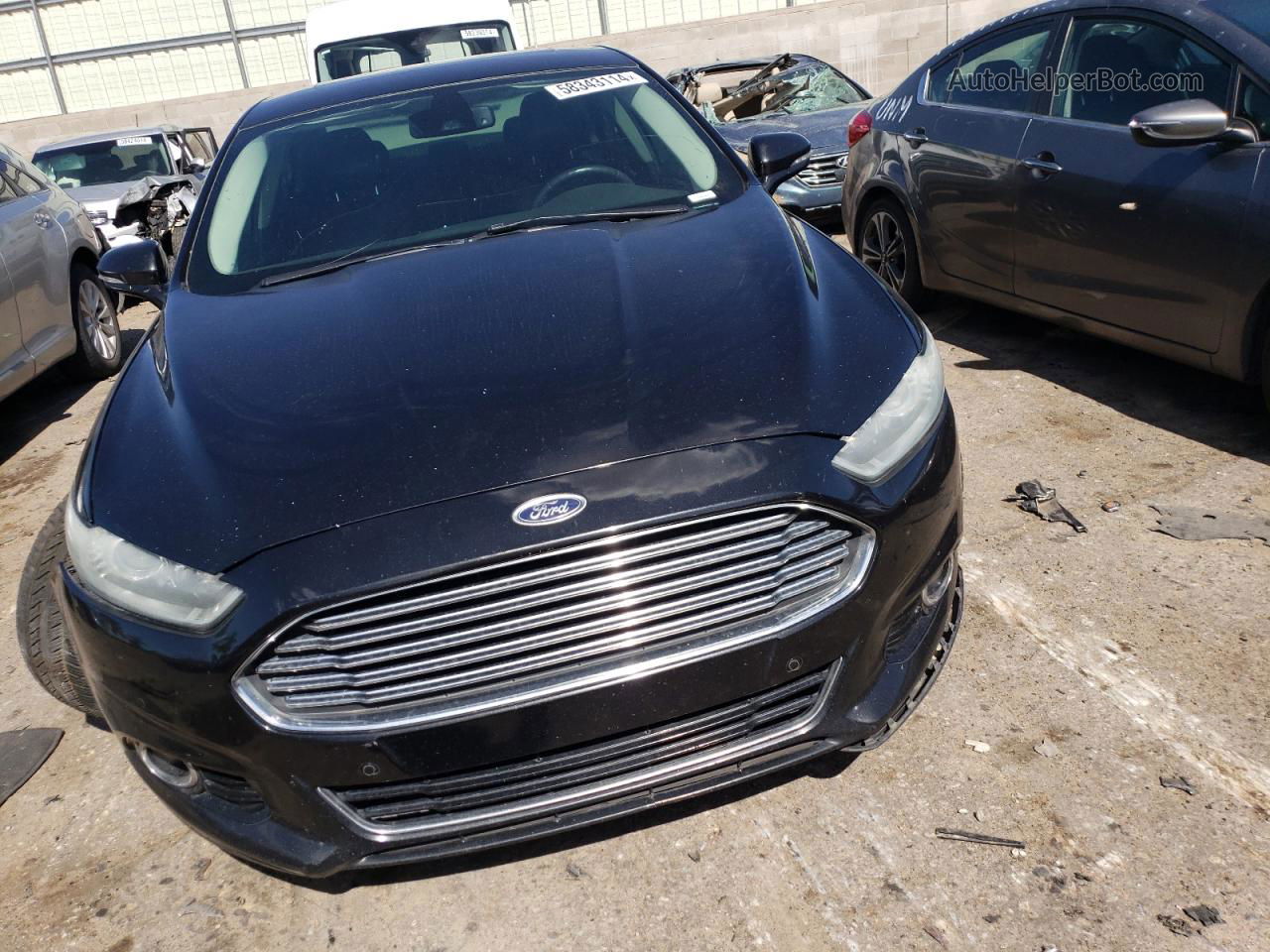 2014 Ford Fusion Titanium Black vin: 3FA6P0D90ER379495