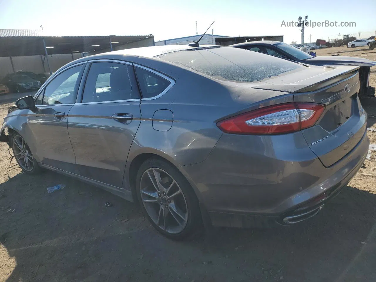 2014 Ford Fusion Titanium Gray vin: 3FA6P0D90ER395213