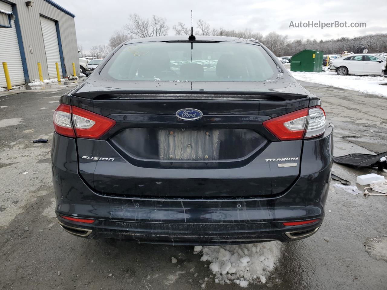 2016 Ford Fusion Titanium Черный vin: 3FA6P0D90GR336620