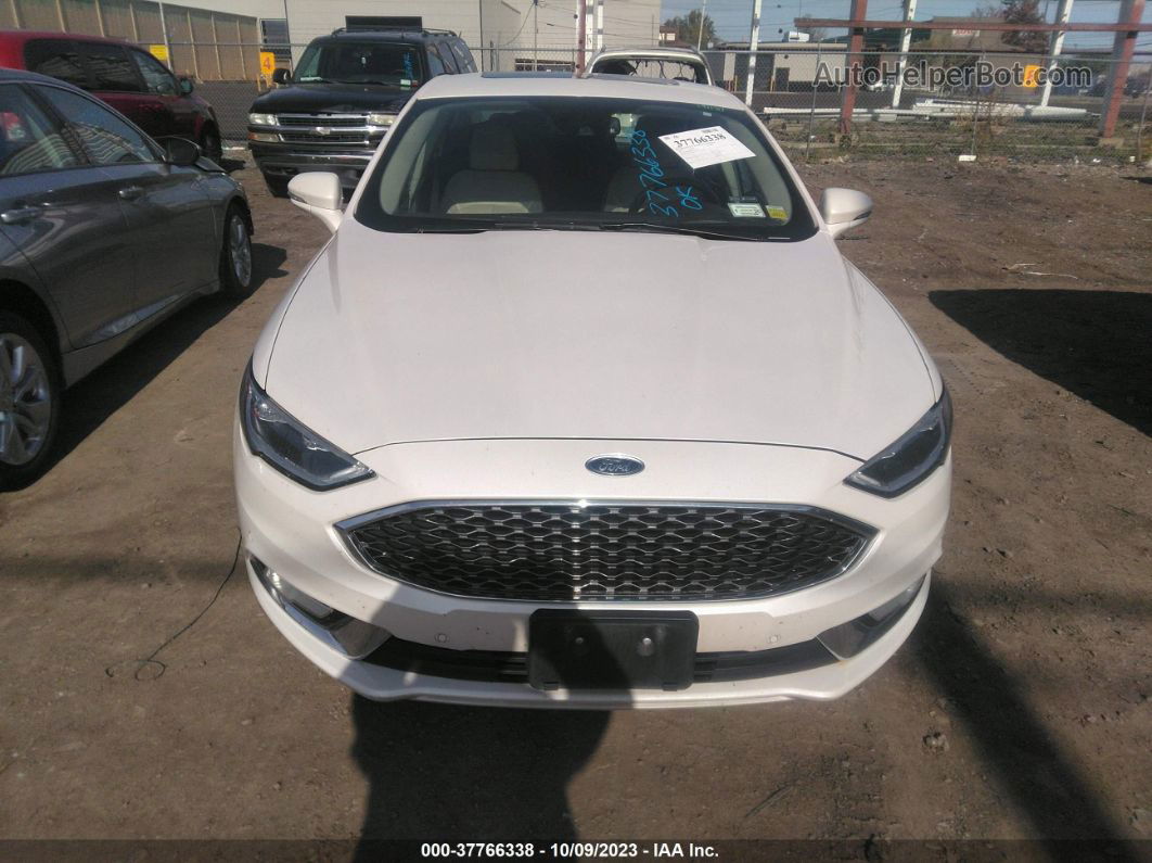 2017 Ford Fusion Titanium/platinum White vin: 3FA6P0D90HR142588