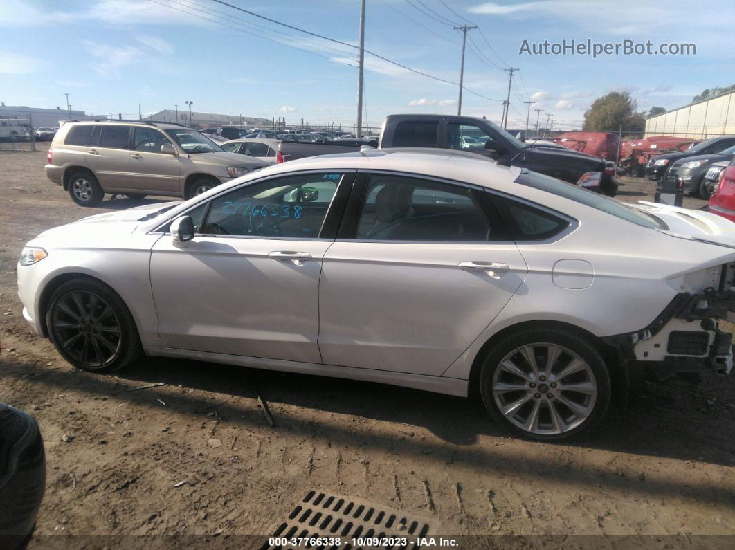 2017 Ford Fusion Titanium/platinum Белый vin: 3FA6P0D90HR142588