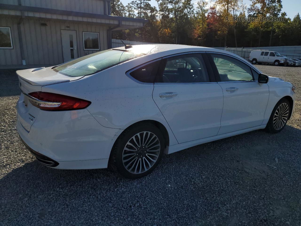 2018 Ford Fusion Titanium/platinum White vin: 3FA6P0D90JR137736