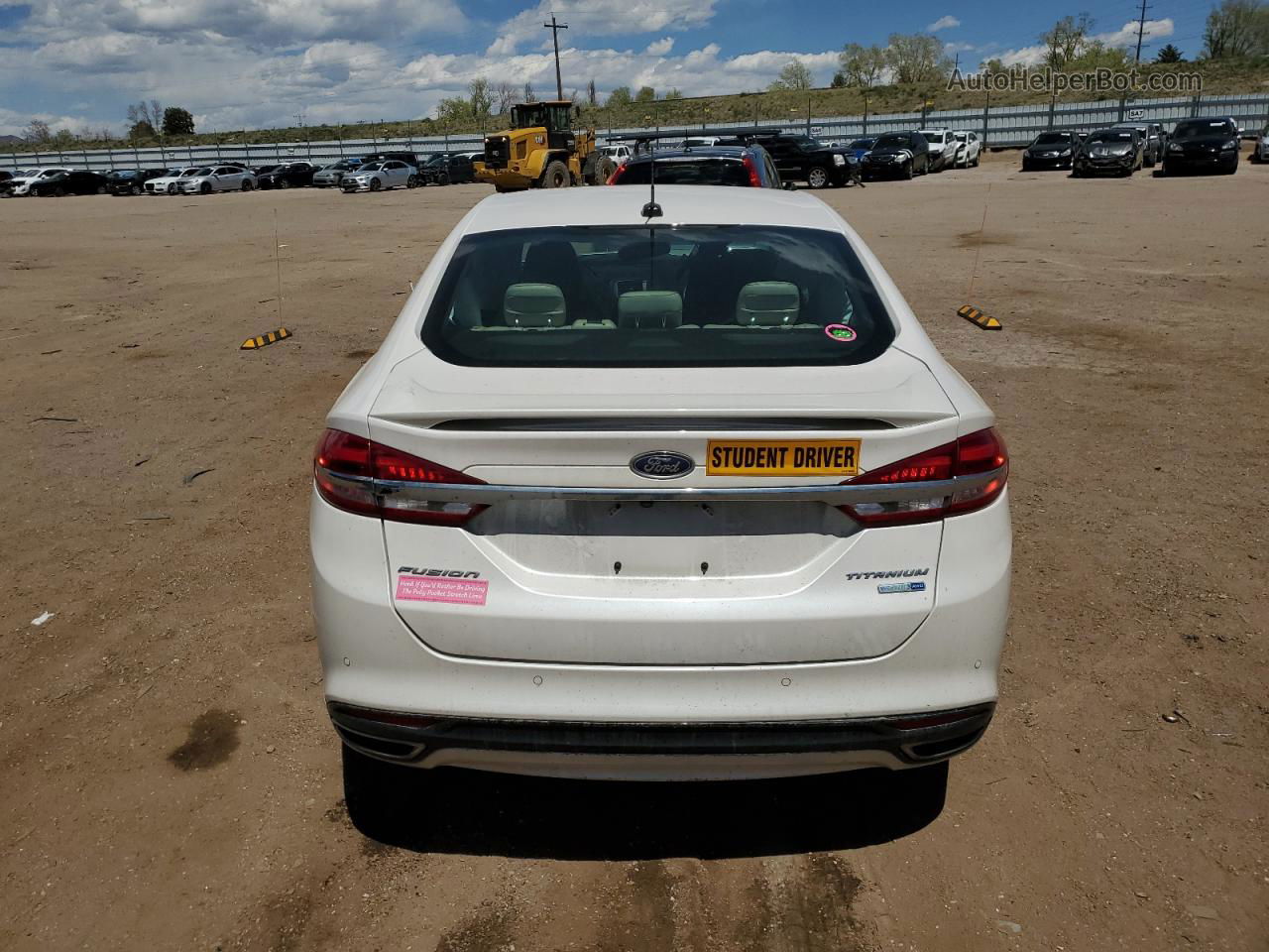 2018 Ford Fusion Titanium/platinum White vin: 3FA6P0D90JR247489