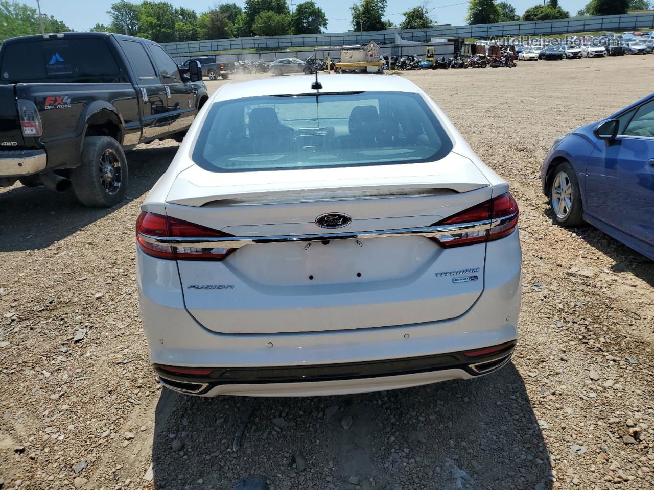 2018 Ford Fusion Titanium/platinum White vin: 3FA6P0D90JR263918