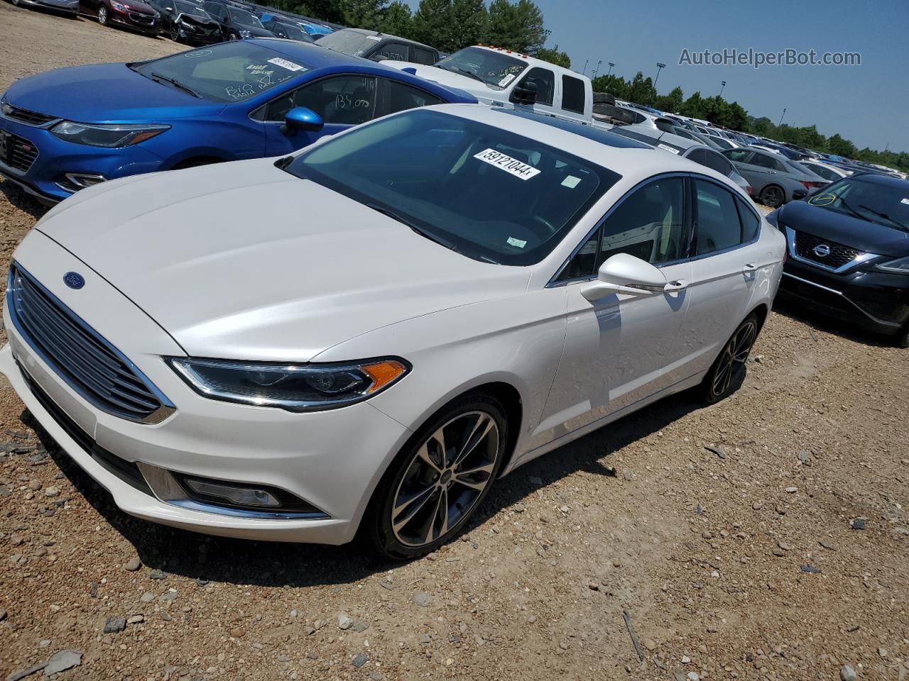 2018 Ford Fusion Titanium/platinum White vin: 3FA6P0D90JR263918