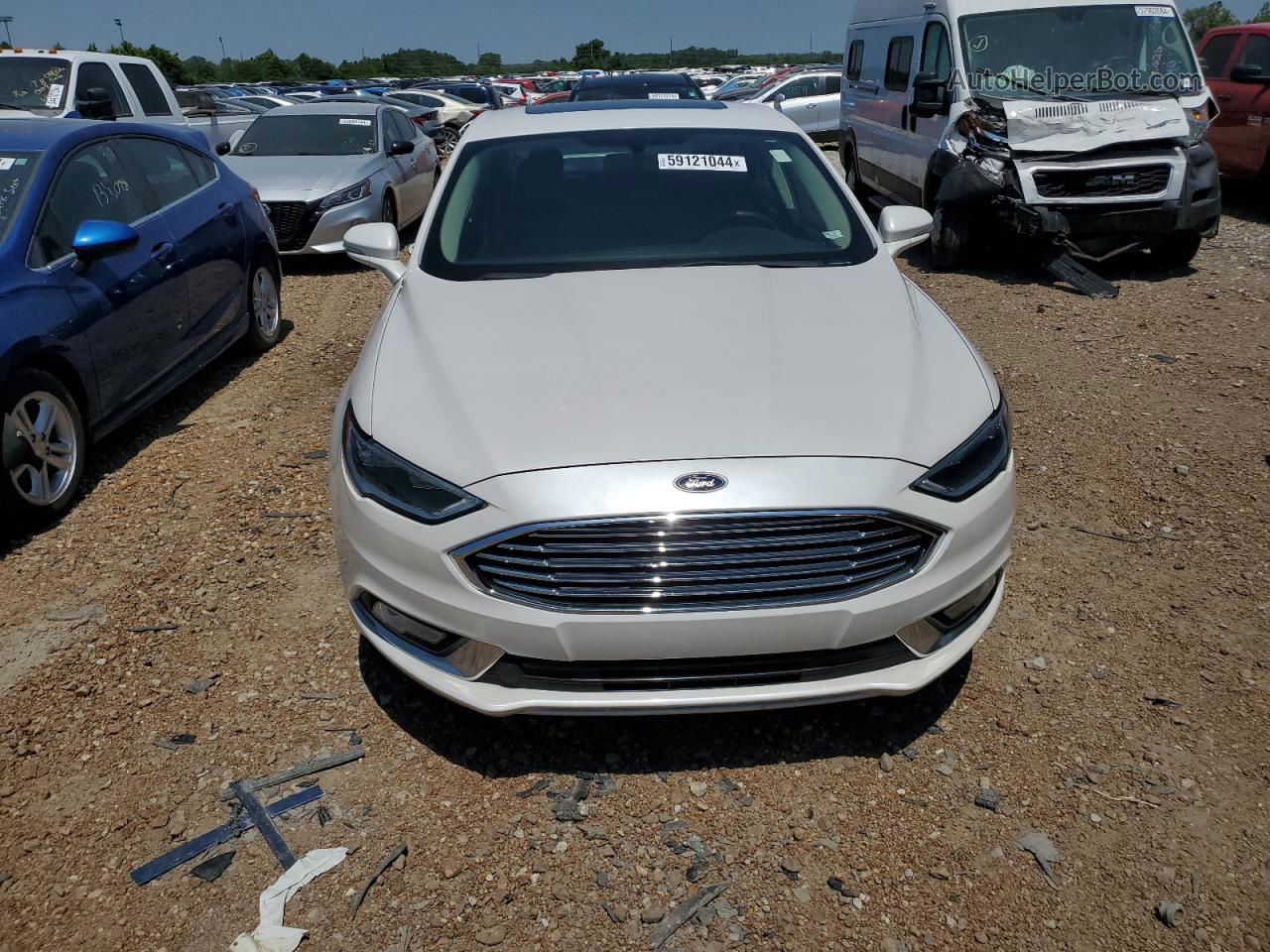 2018 Ford Fusion Titanium/platinum White vin: 3FA6P0D90JR263918