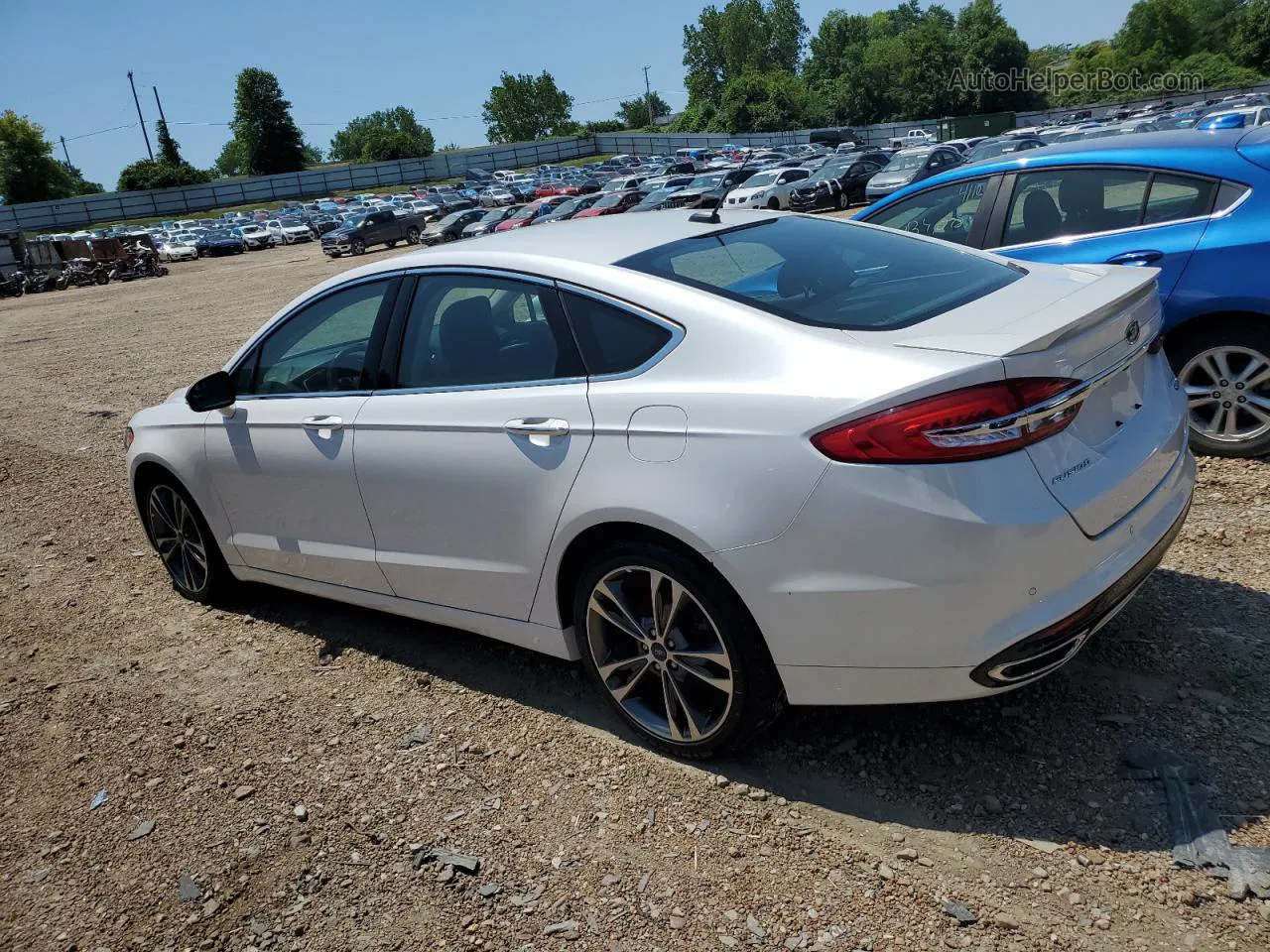 2018 Ford Fusion Titanium/platinum White vin: 3FA6P0D90JR263918