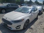 2019 Ford Fusion Titanium White vin: 3FA6P0D90KR281773